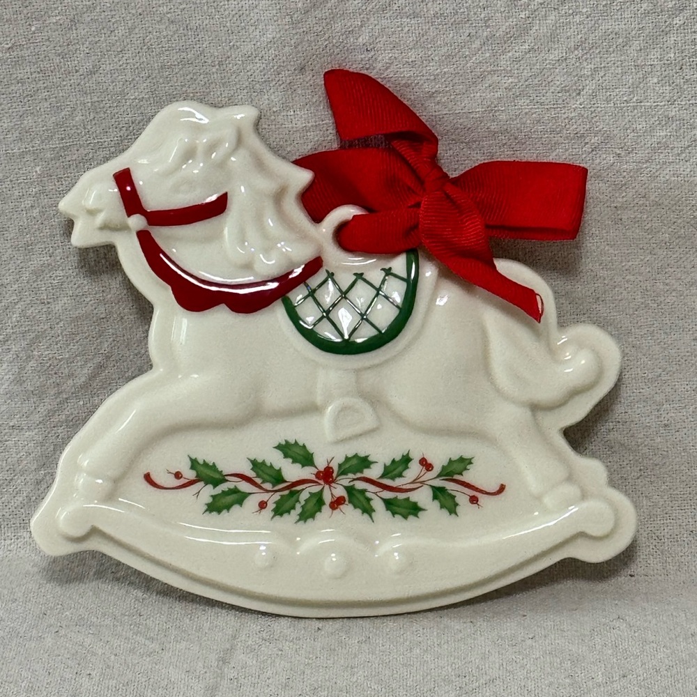 Lenox Holiday Rocking Horse Cookie Press/ Ornament